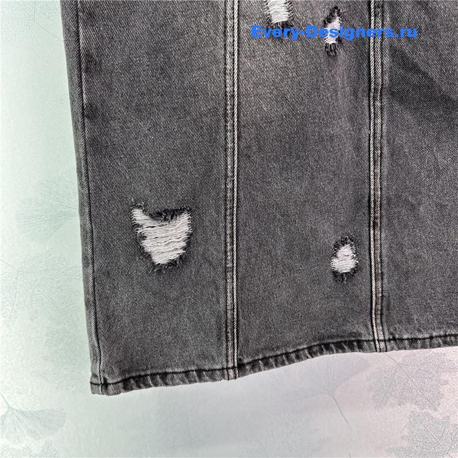 Acne studios denim skirt with slits