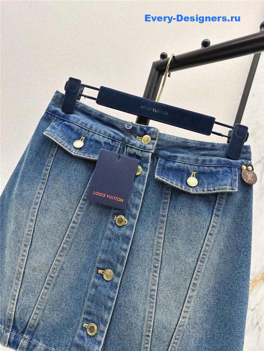 l0vis Vvtt0n lv denim skirt