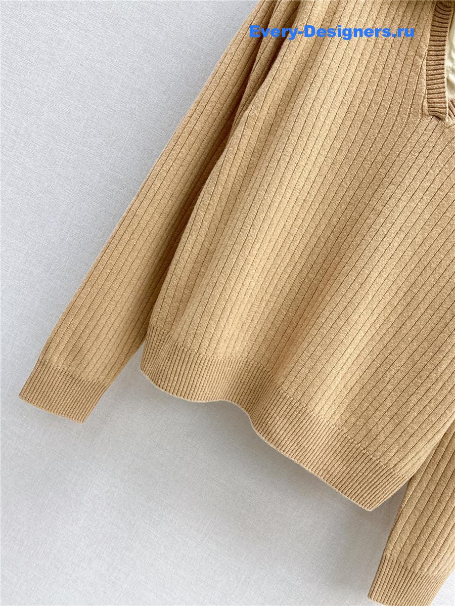 Ch**el fake two piece sweater