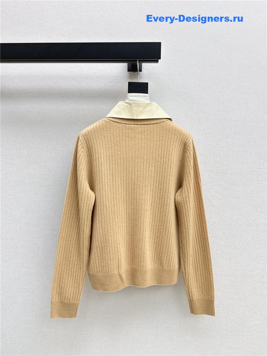 Ch**el fake two piece sweater