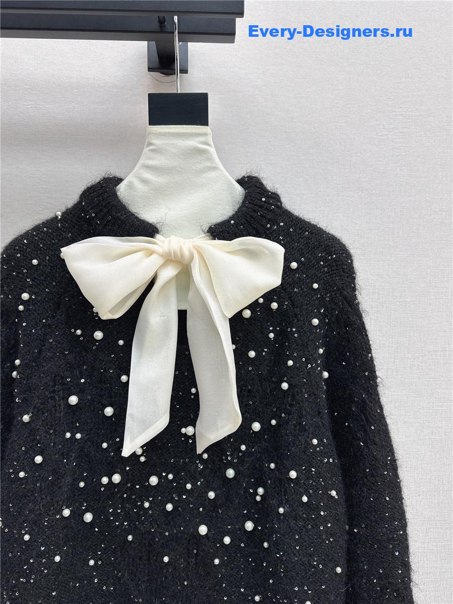M1um1u ribbon sweater