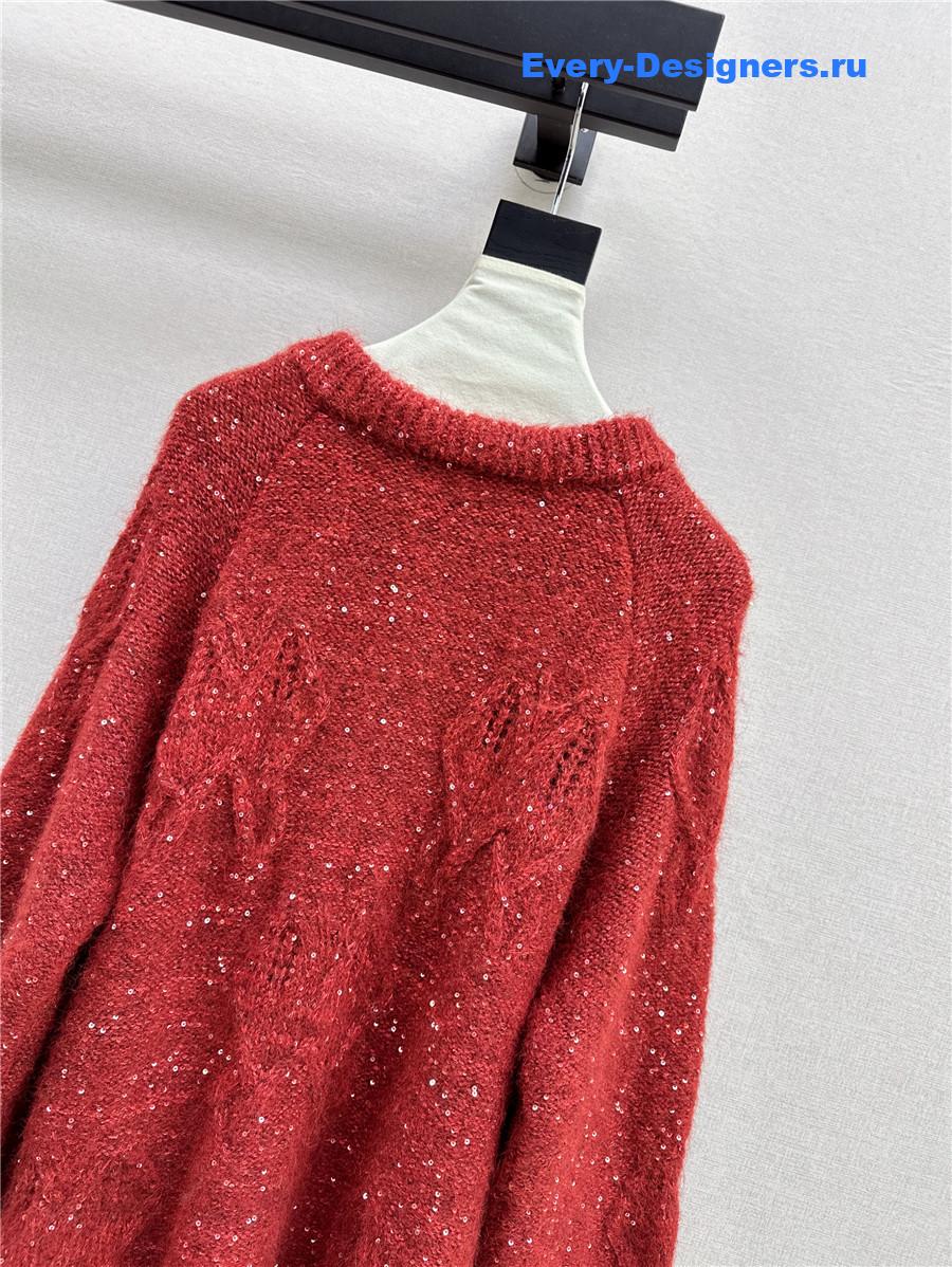 M1um1u ribbon sweater