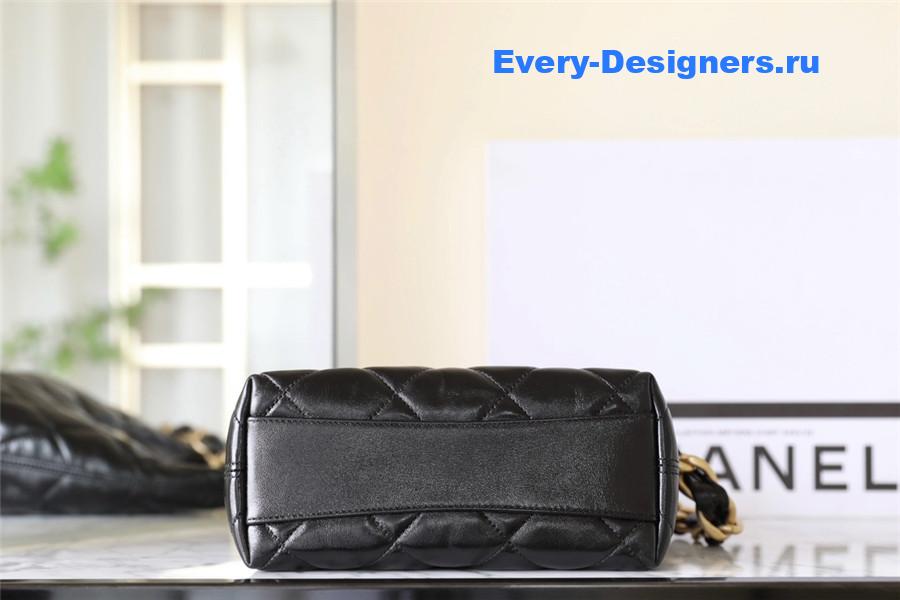 Ch**el small black hobo bag