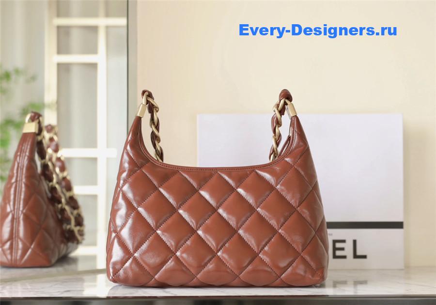 Ch**el small hobo bag brown