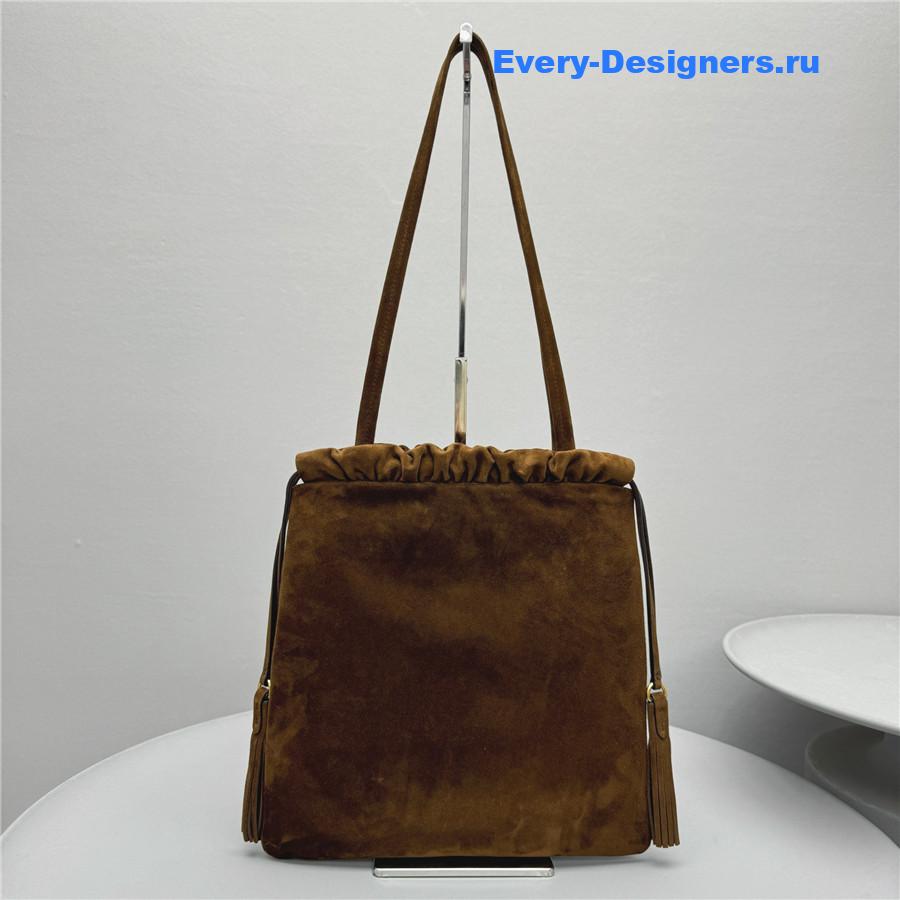 Miu Miu Joie Brown Suede Bag