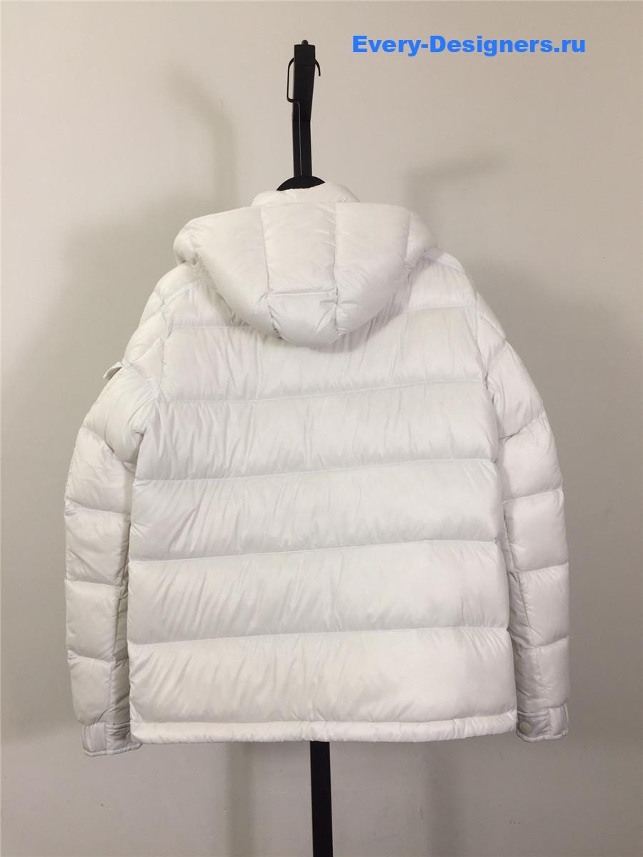Moncler Maya Women Hooded Down Jacket in White