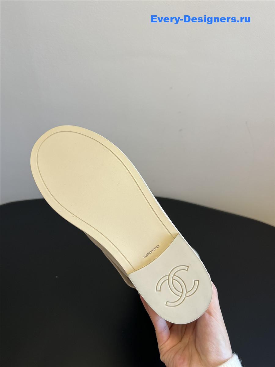 Ch**el flat suede knee-high boots