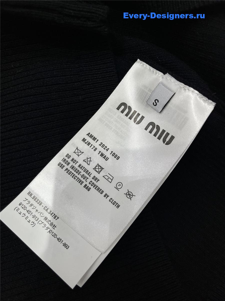 Miu Miu Tube-Top Vest Knitted Skirt Set