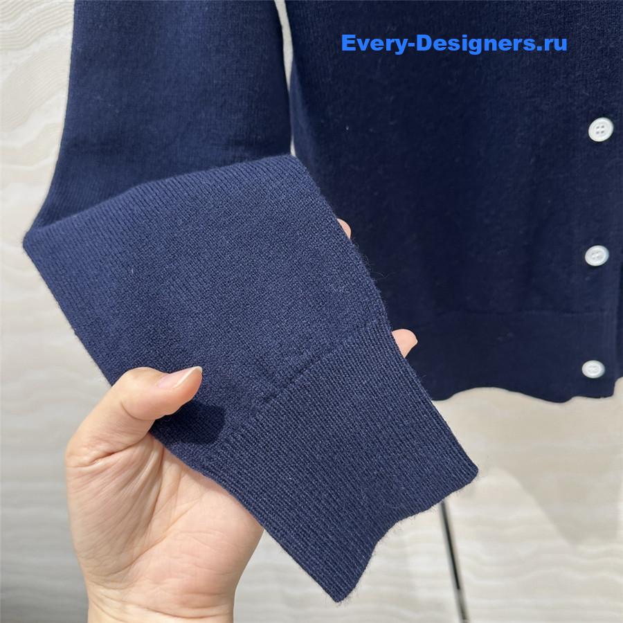 Miu Miu Cashmere Polo Collar Cardigan