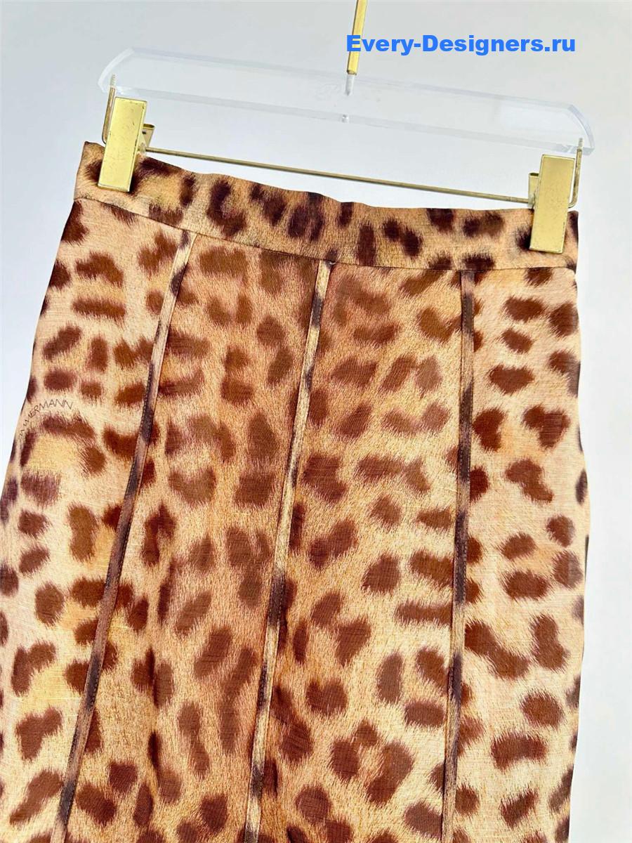 Zimm Crush Panelled Pencil Skirt