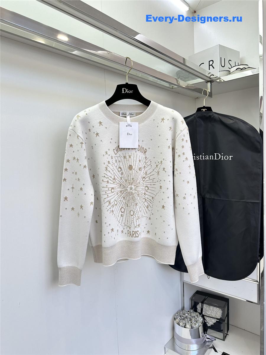 D10r astral motif sweater