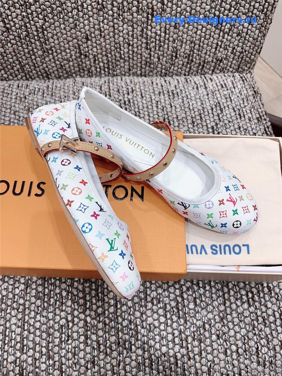 LV x TM Romy Flat Ballerina White
