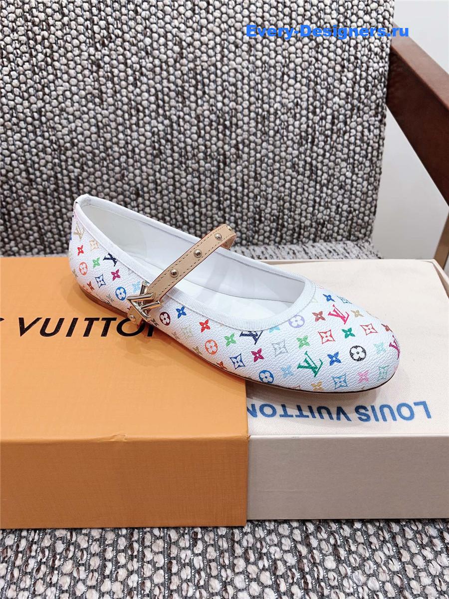 LV x TM Romy Flat Ballerina White