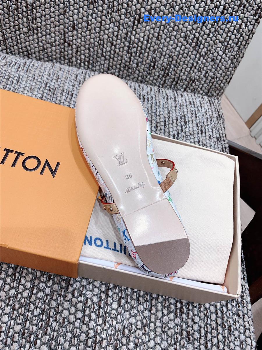 LV x TM Romy Flat Ballerina White