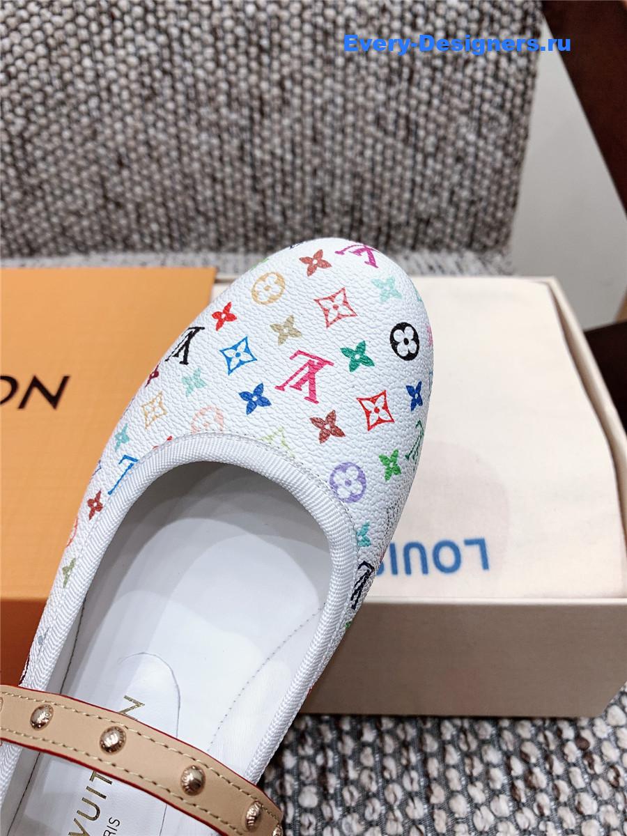 LV x TM Romy Flat Ballerina White
