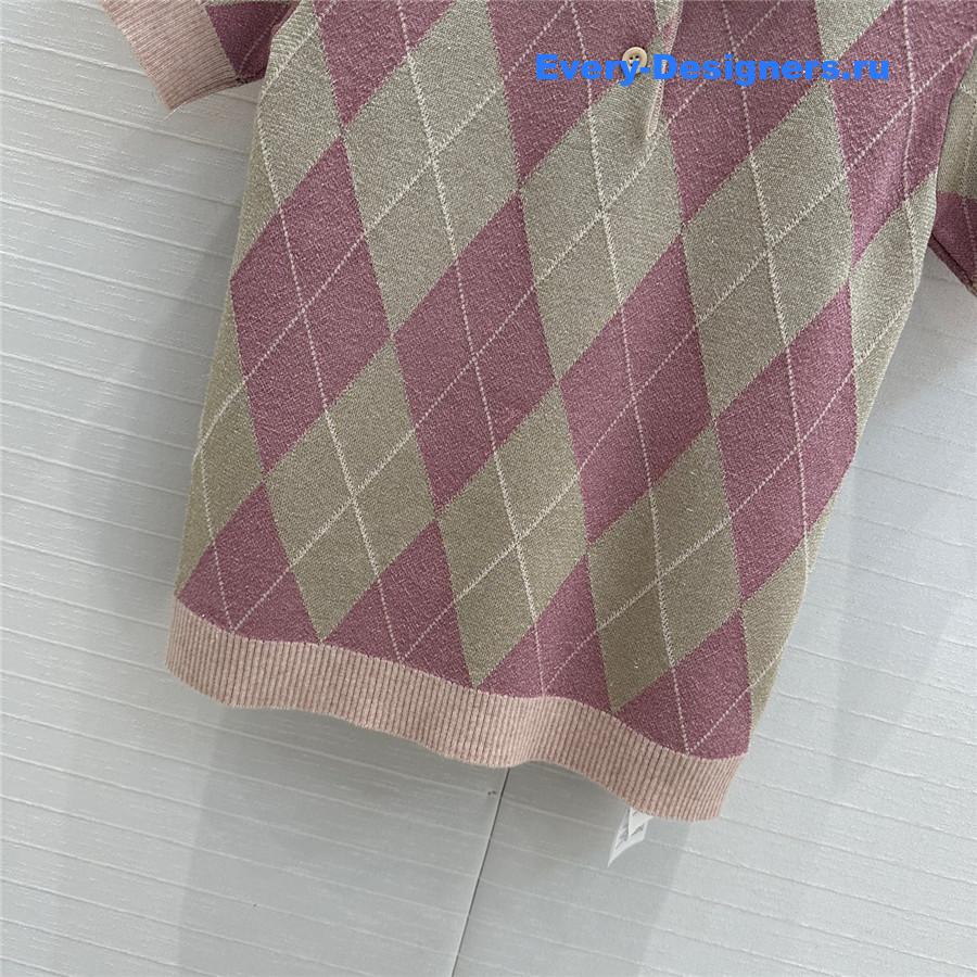 gvc*1 pink D1am0nd gold short sleeve top