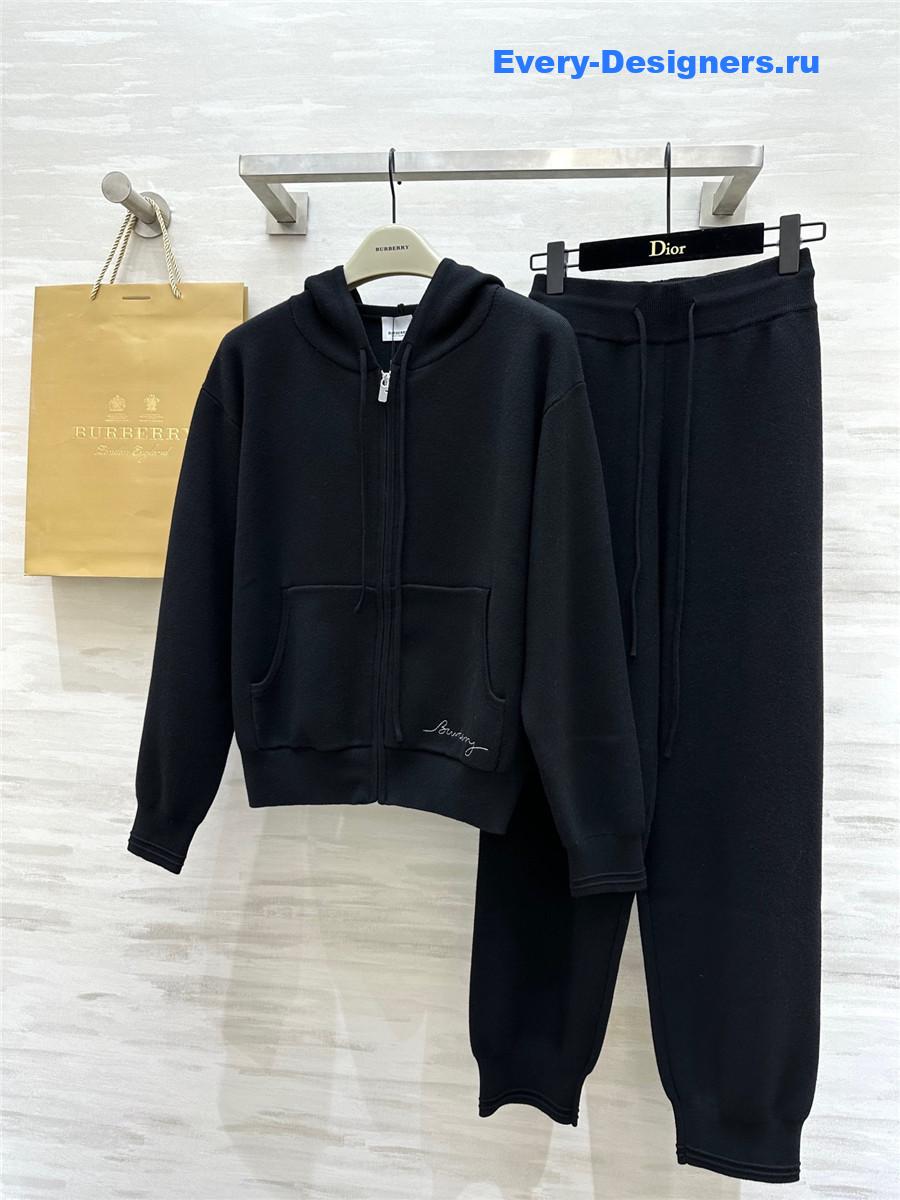 Bv*b*rry logo embroidery suit black