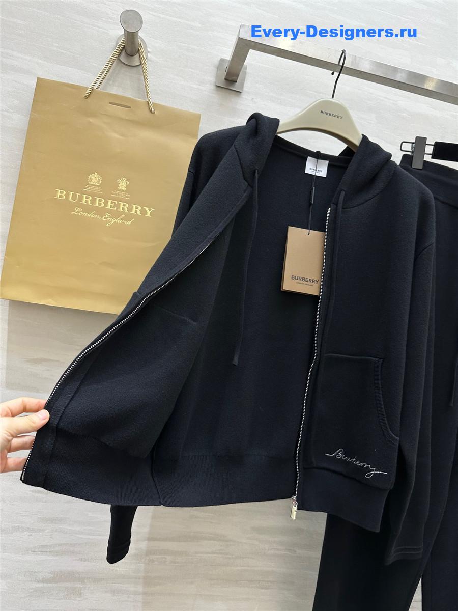 Bv*b*rry logo embroidery suit black