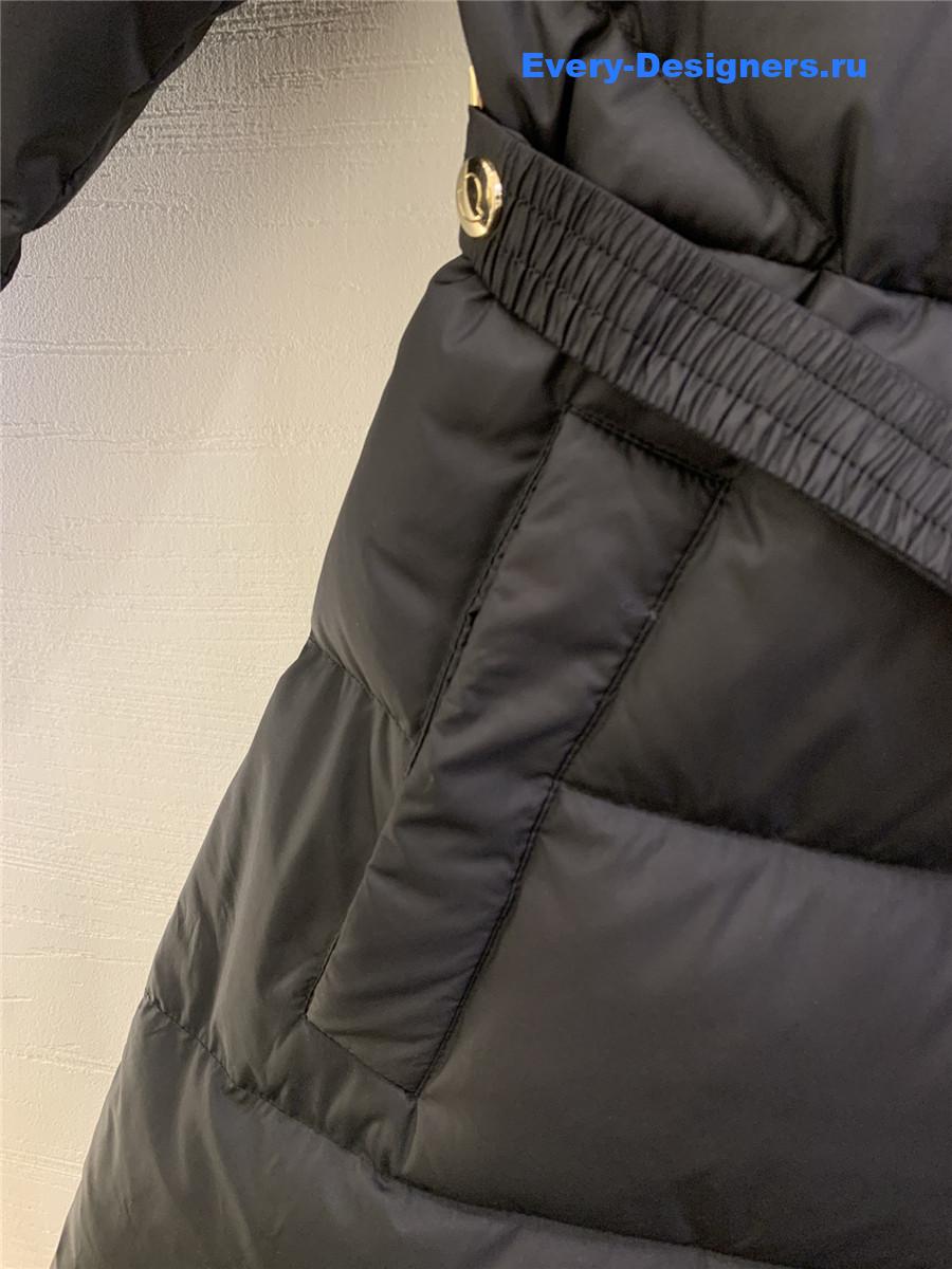 Moncler Women Brou Belted Down Coat in Black