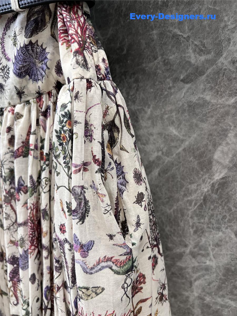 D10r mid-length belted macrocannage skirt