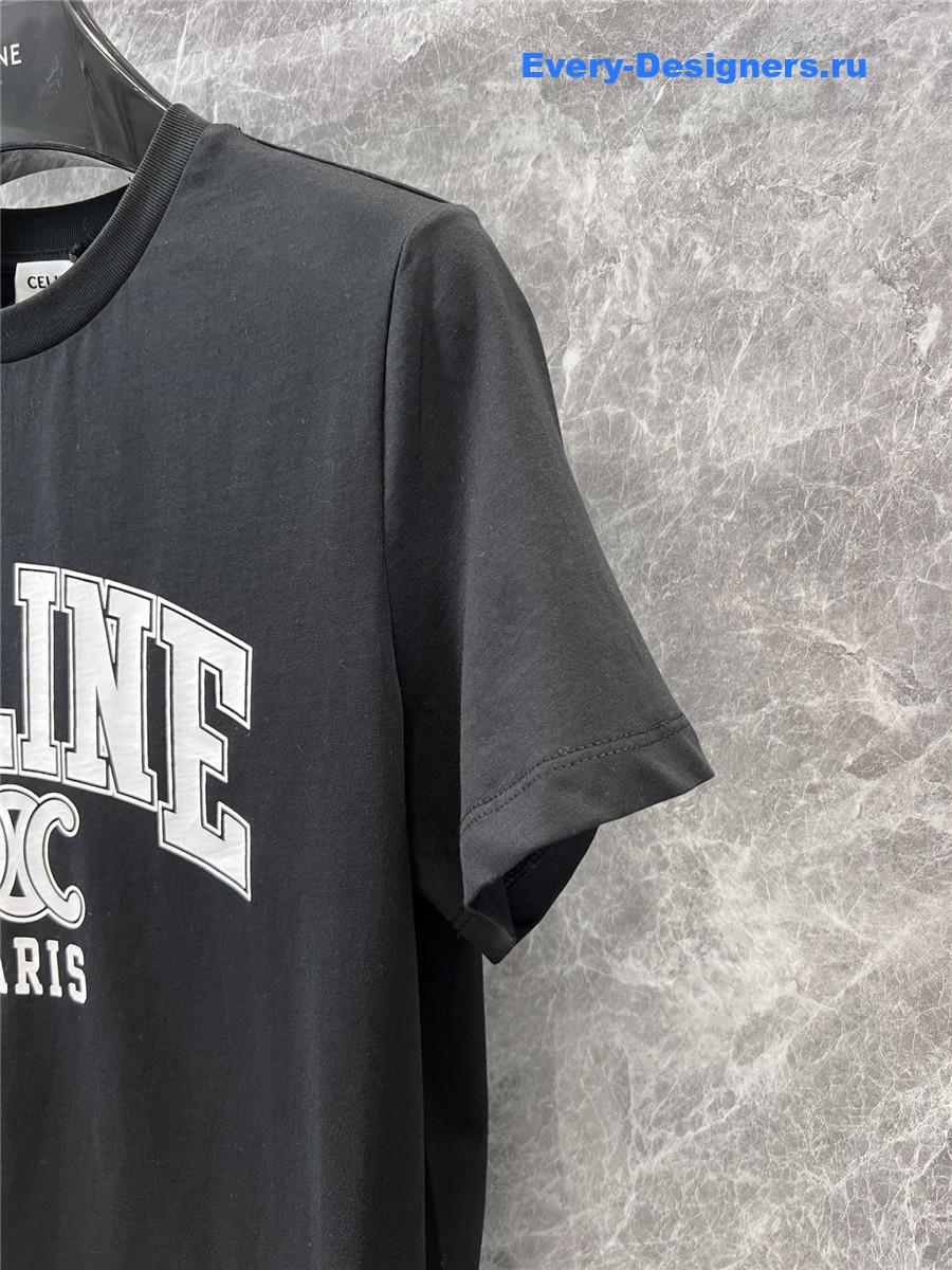 Ce1i*e logo print crew neck t-shirt