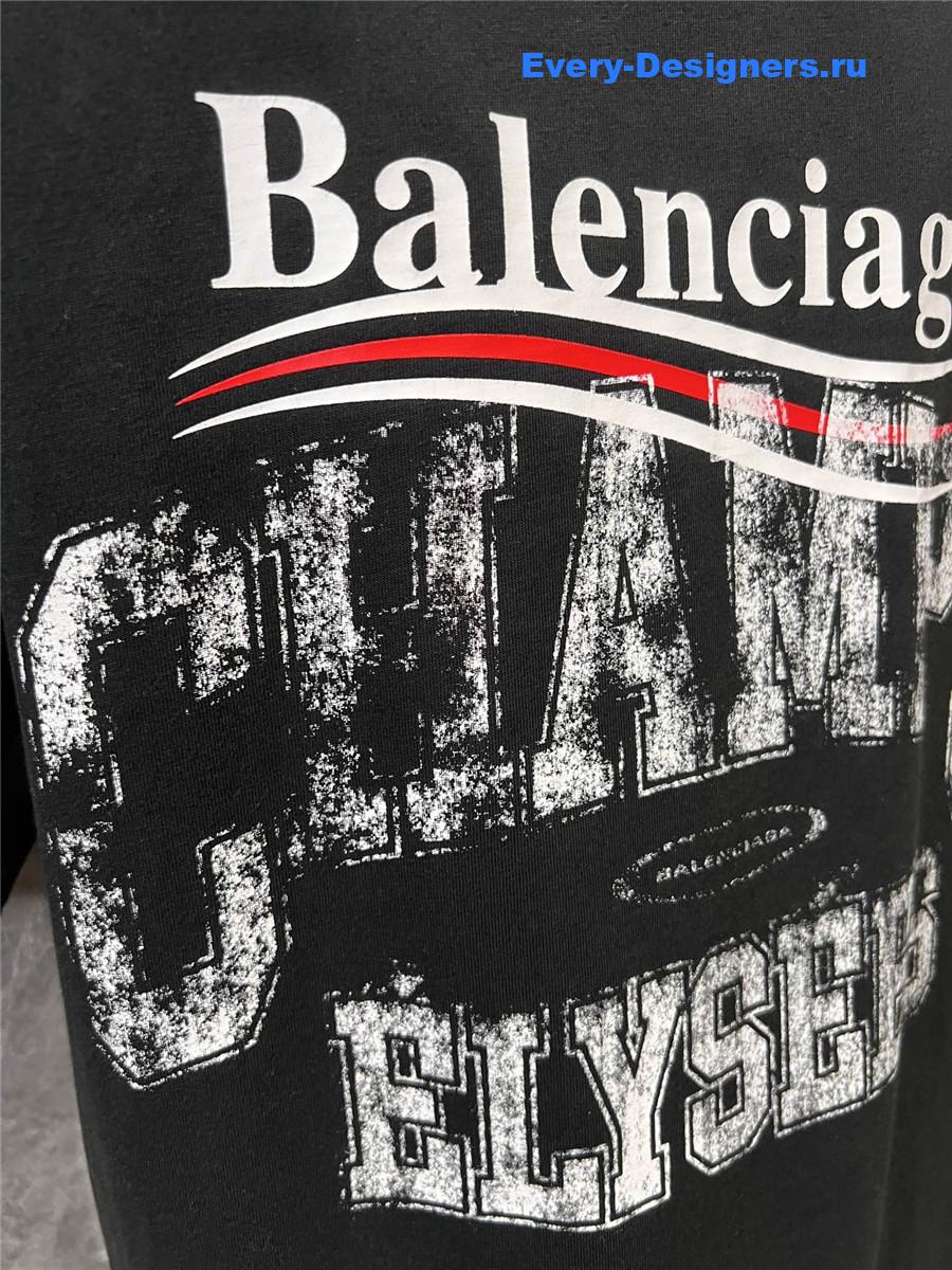 Ba1en*iaga crew neck printed t-shirt