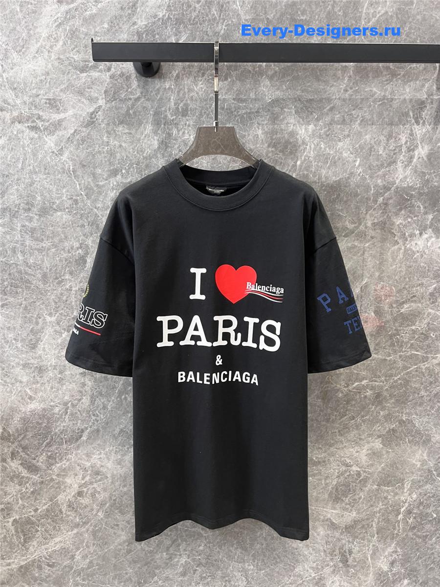 Ba1en*iaga crew neck printed t-shirt