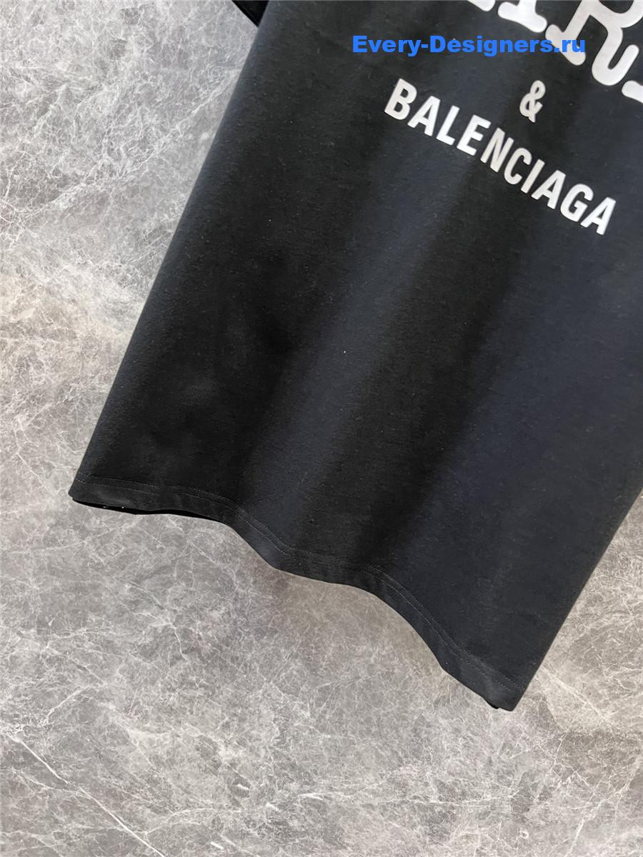 Ba1en*iaga crew neck printed t-shirt