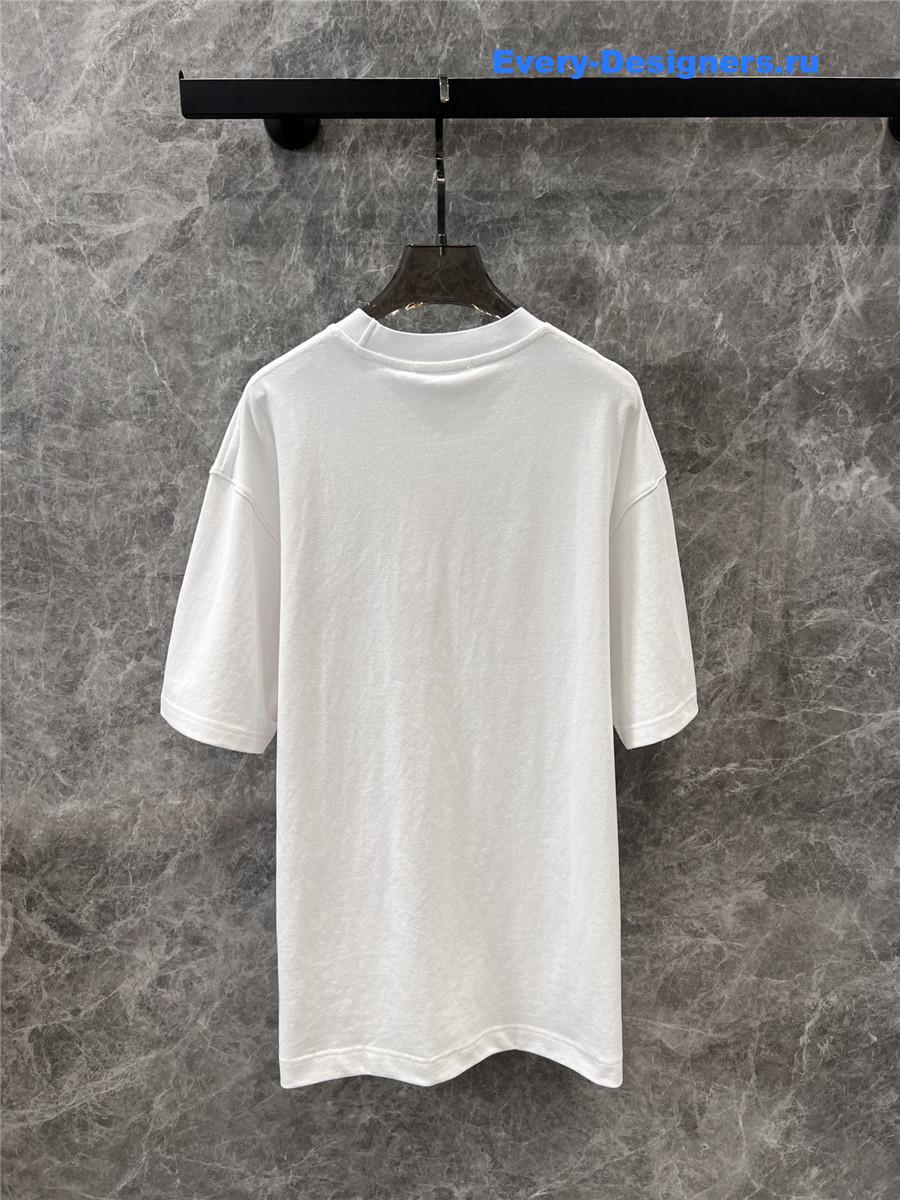 Acne Studios White Relaxed Fit Logo T-shirt