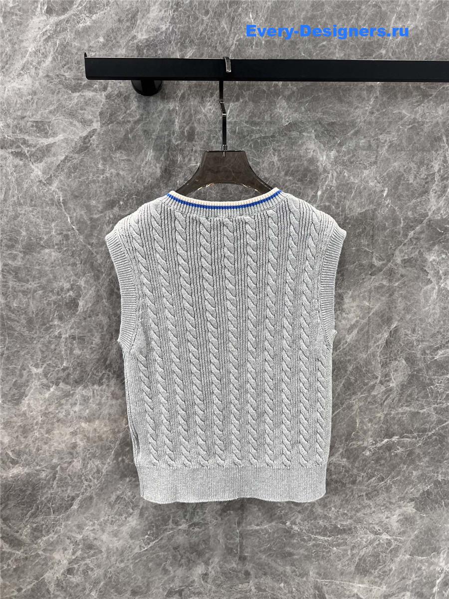 L0ew* gray cotton vest