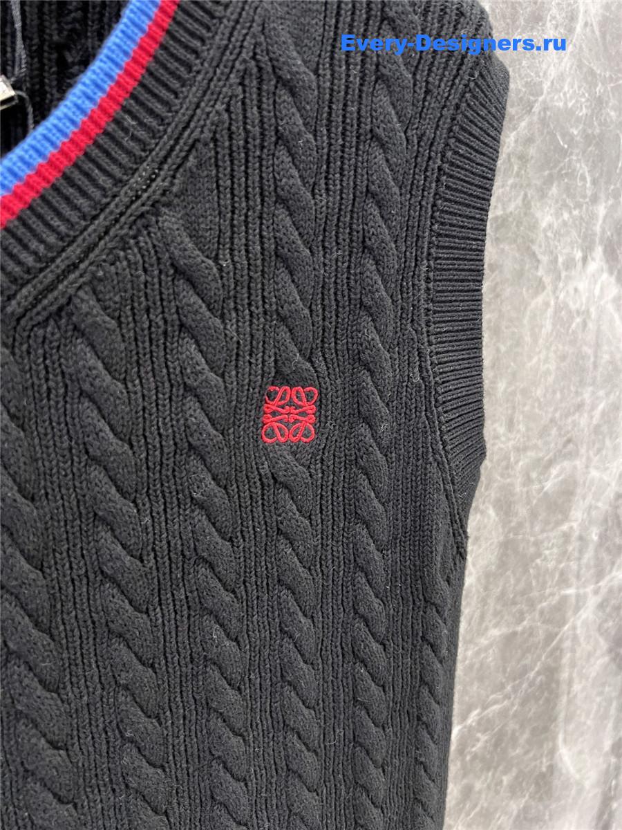 L0ew* black cotton vest