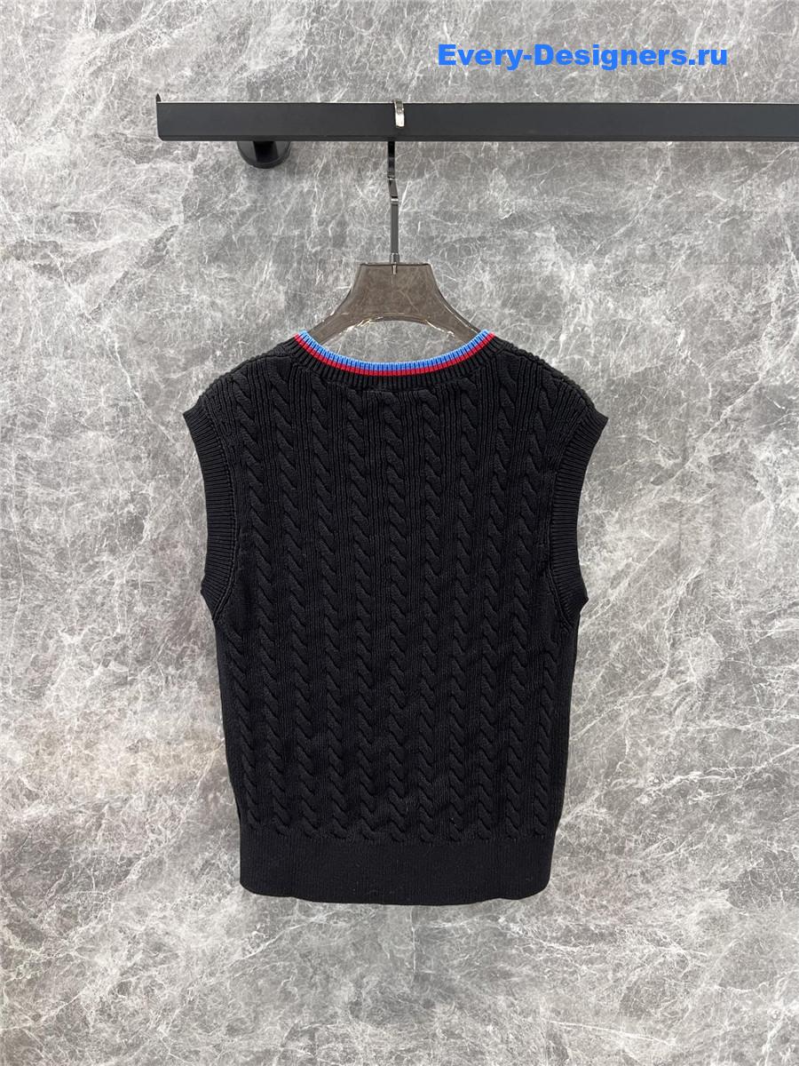 L0ew* black cotton vest
