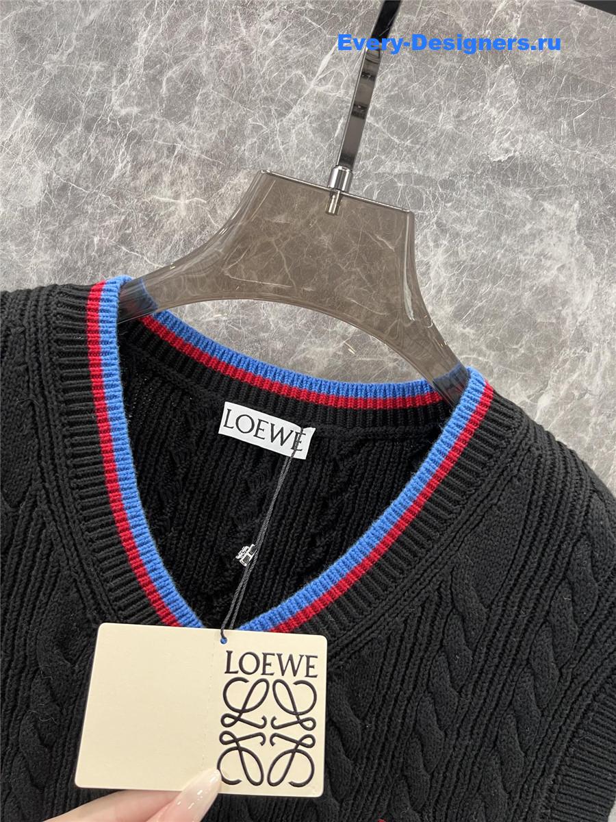 L0ew* black cotton vest