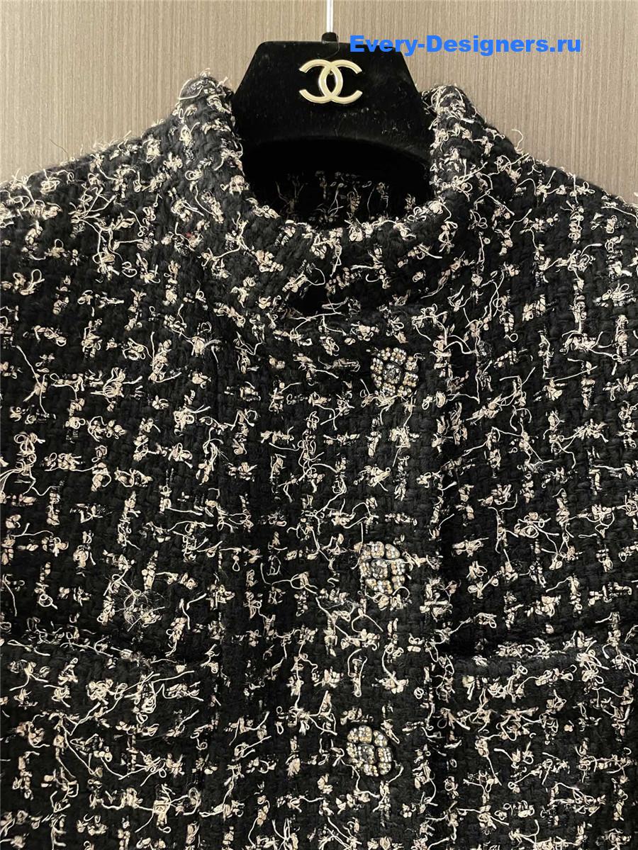 Ch**el button up tweed jacket