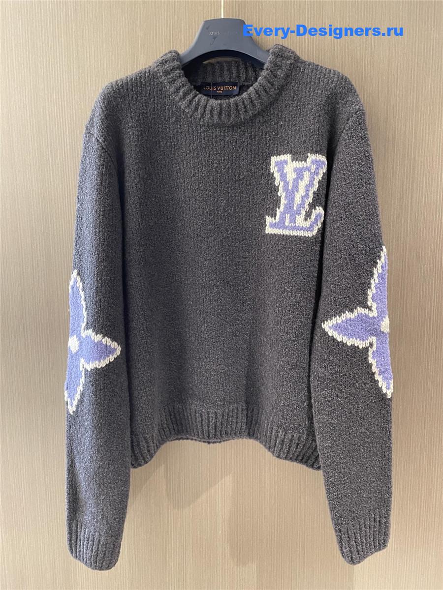 l0vis Vvtt0n intarsia crewneck sweater for women