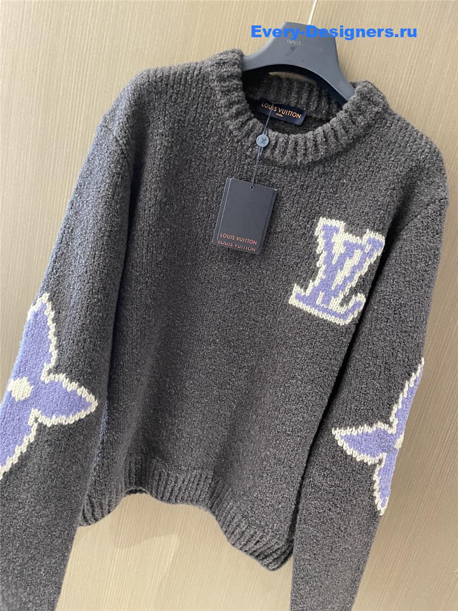 l0vis Vvtt0n intarsia crewneck sweater for women