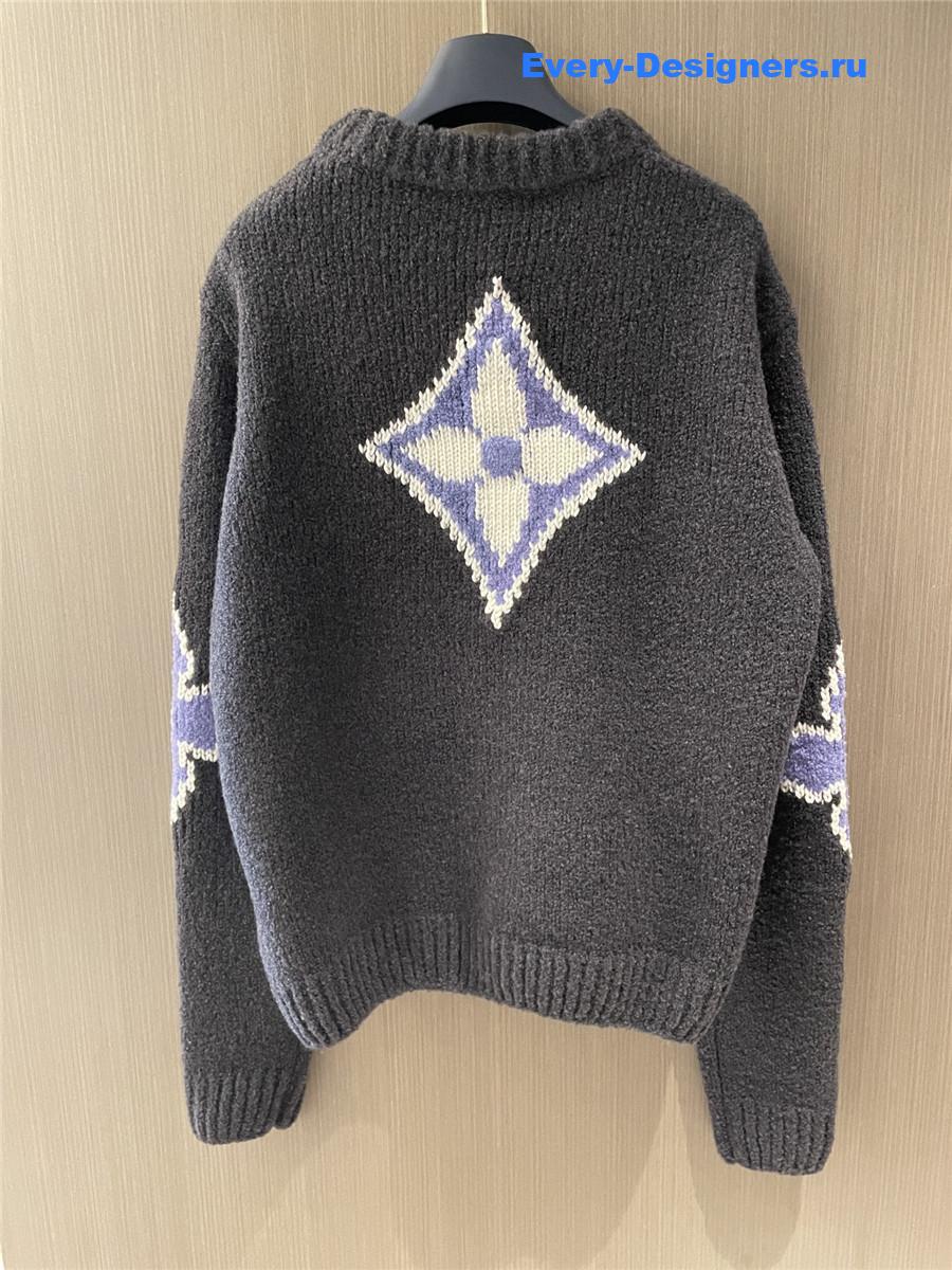 l0vis Vvtt0n intarsia crewneck sweater for women