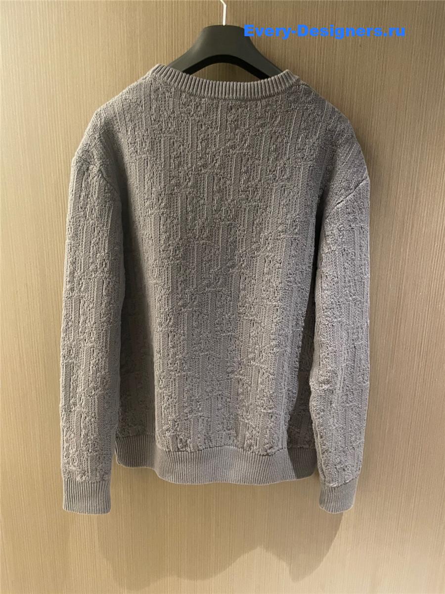 D10r oblique sweater gray