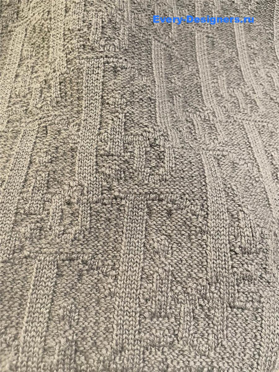 D10r oblique sweater gray