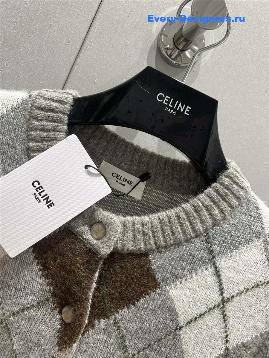 ce1i*e D1am0nd jacquard knit cardigan