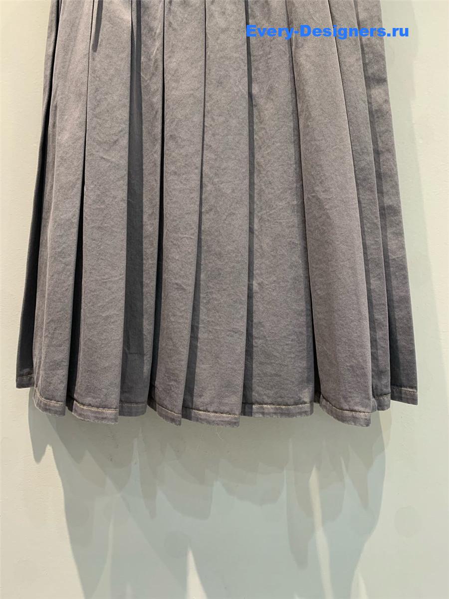 Miu Miu Cotton Denim Skirt