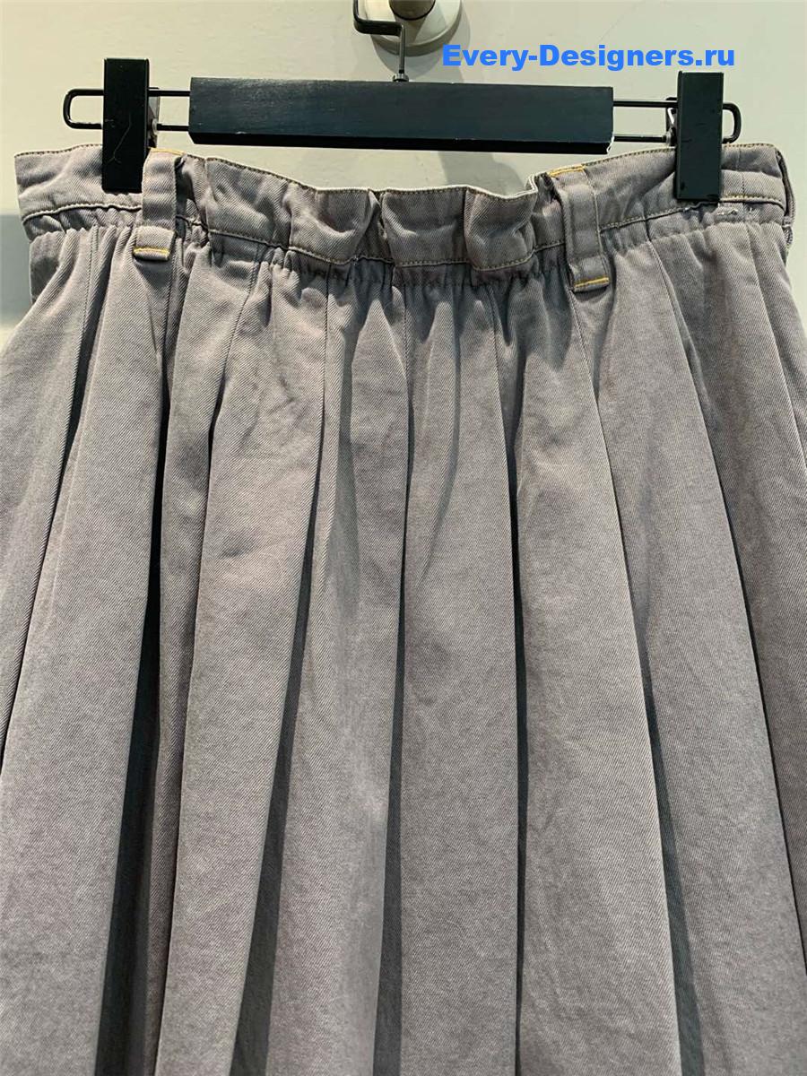 Miu Miu Cotton Denim Skirt