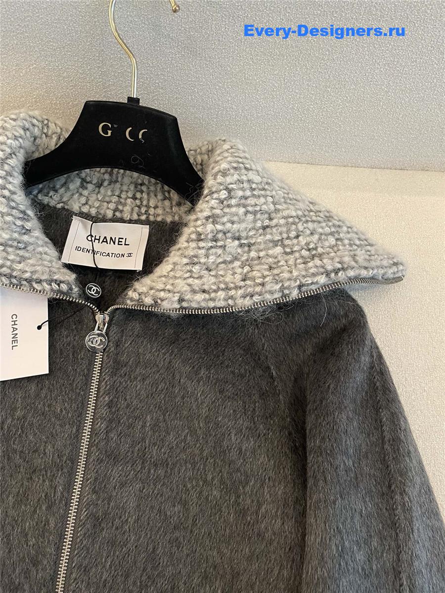 Ch**el ladies lapel knitted cardigan jacket