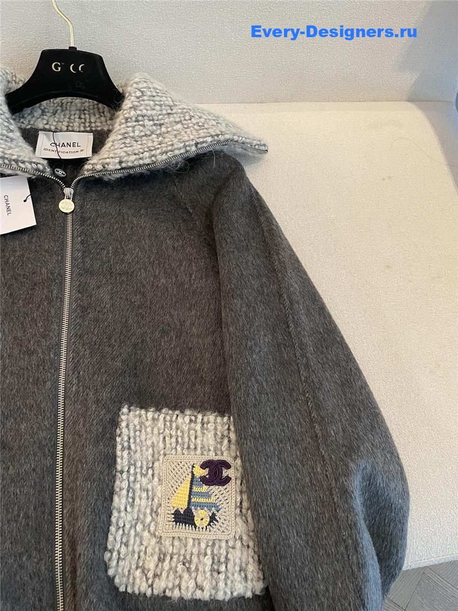 Ch**el ladies lapel knitted cardigan jacket