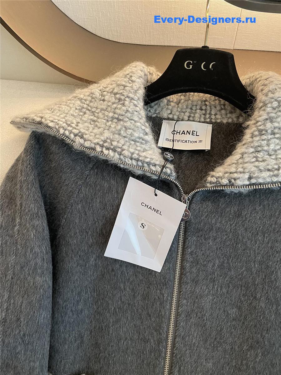 Ch**el ladies lapel knitted cardigan jacket