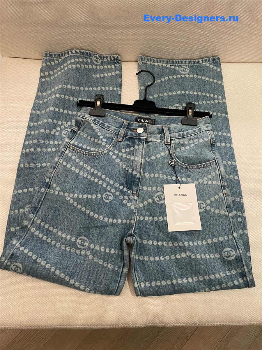 Ch**el chain print women¡¯s jeans