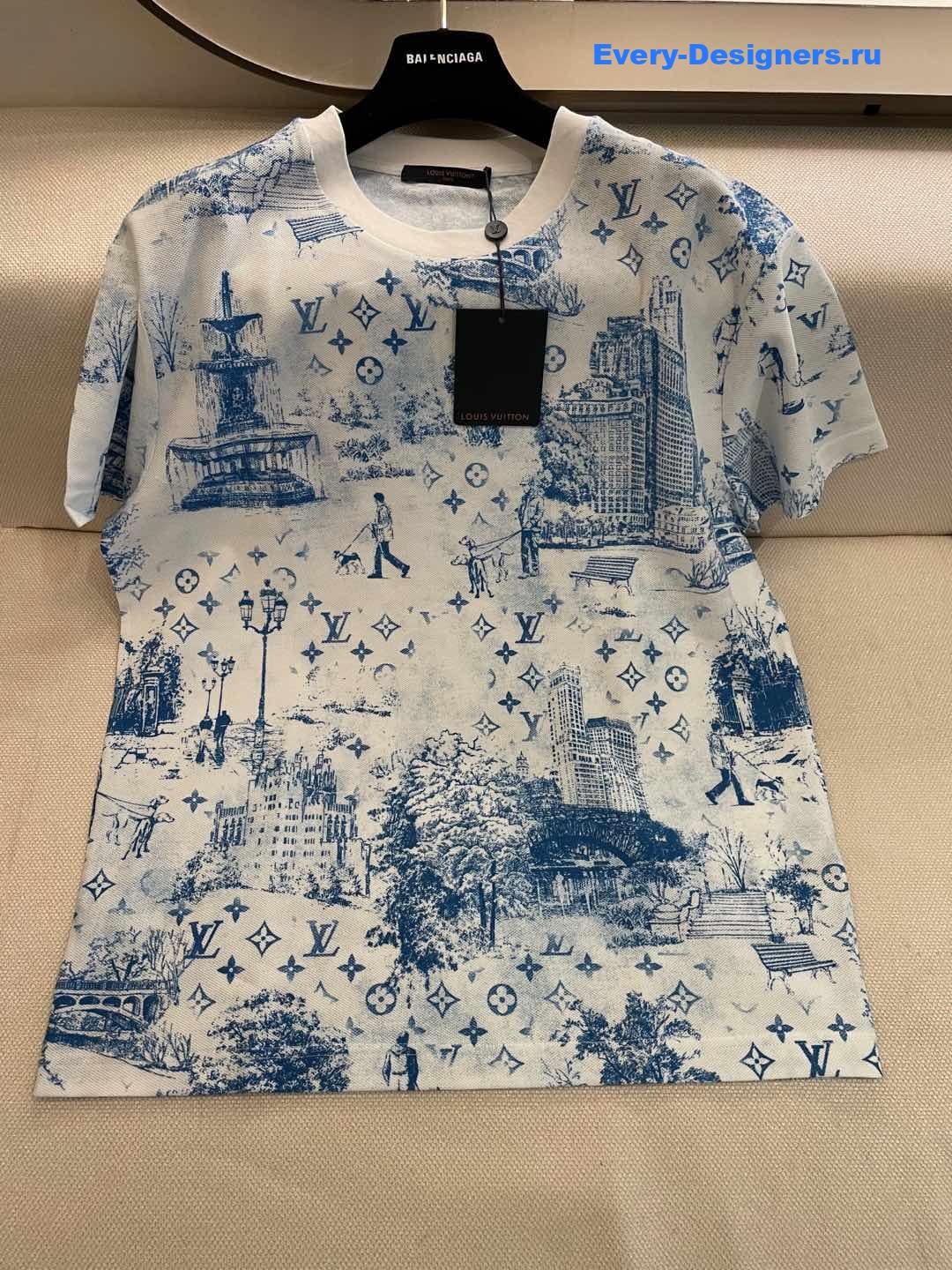 l0vis Vvtt0n printed cotton pique t-shirt