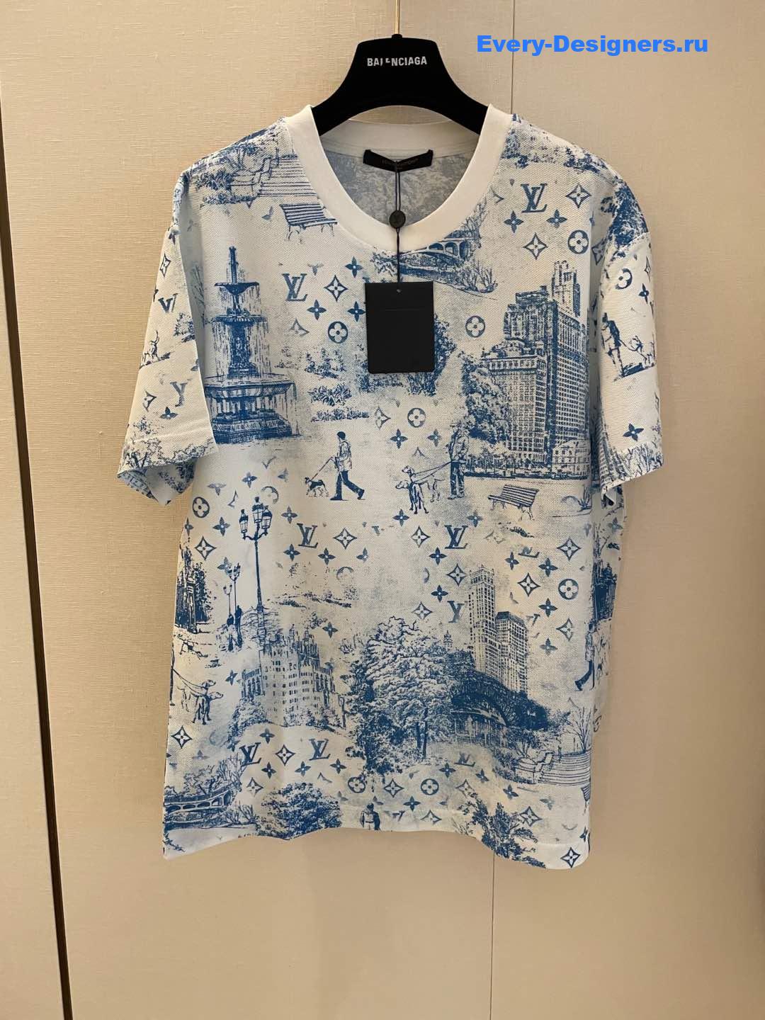 l0vis Vvtt0n printed cotton pique t-shirt