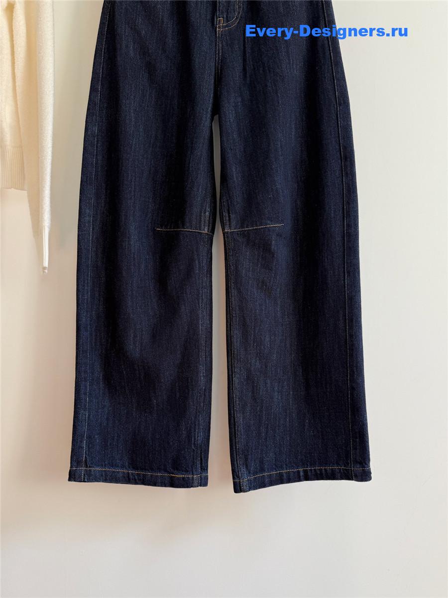 L0ew* high-rise barrel-leg jeans