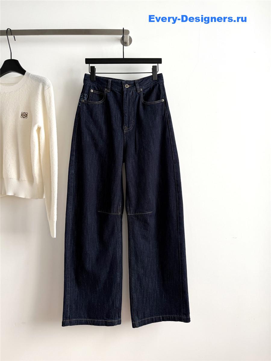 L0ew* high-rise barrel-leg jeans